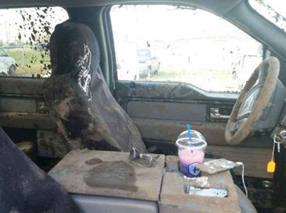 Before - Vehicle condition at arrival